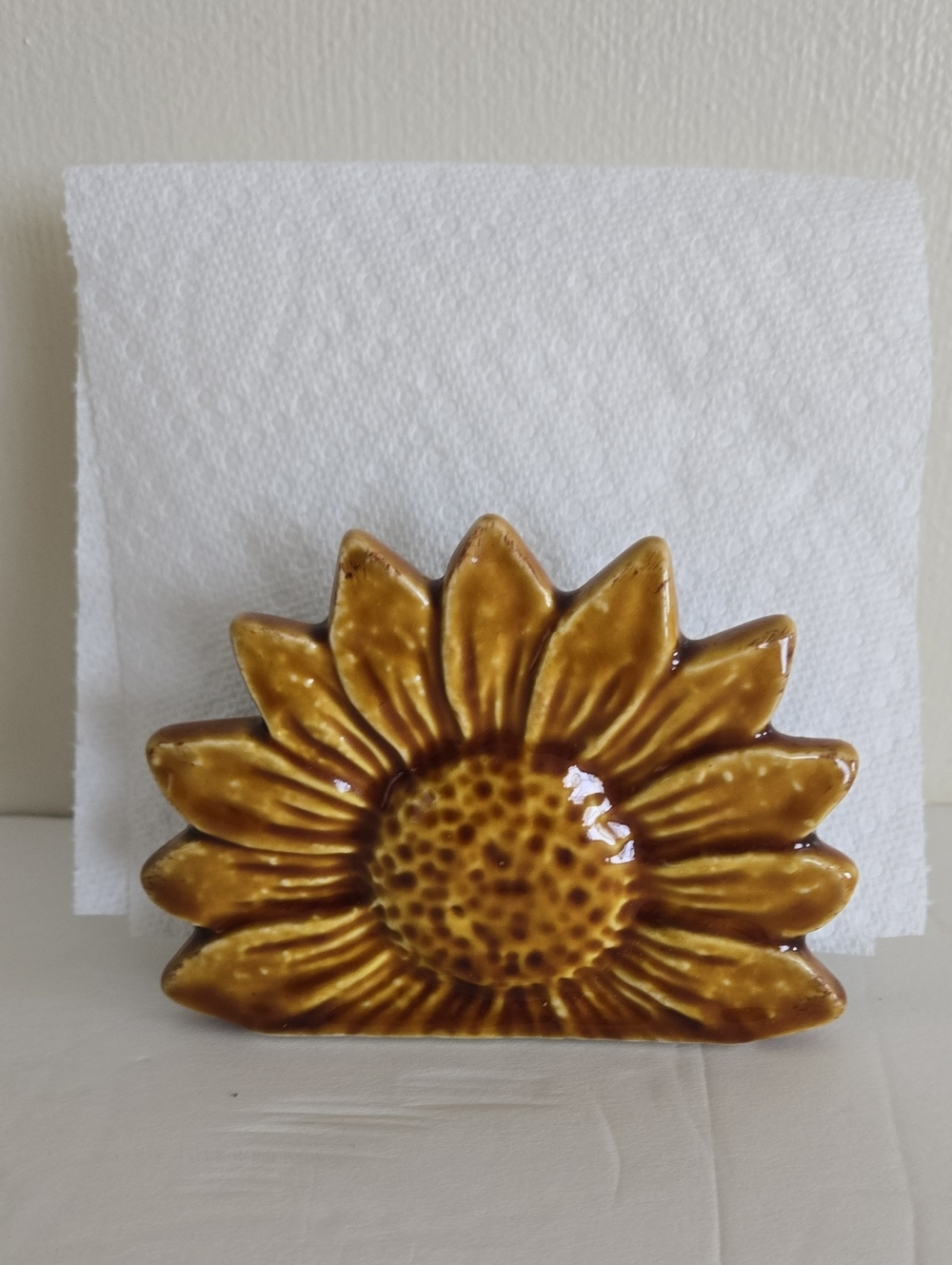 Sunflower Ceramic Napkin Holder